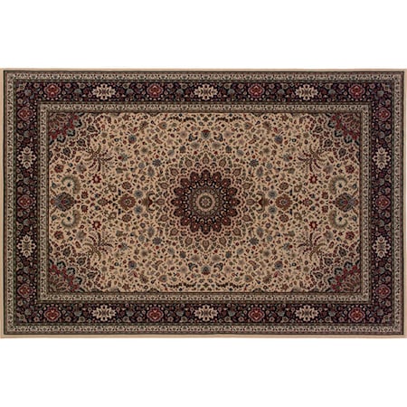 Sphinx By Oriental Weavers Area Rugs, Ariana 095I8 6X9 Rectangle - Ivory/ Black-Polypropylene A095I8200285ST